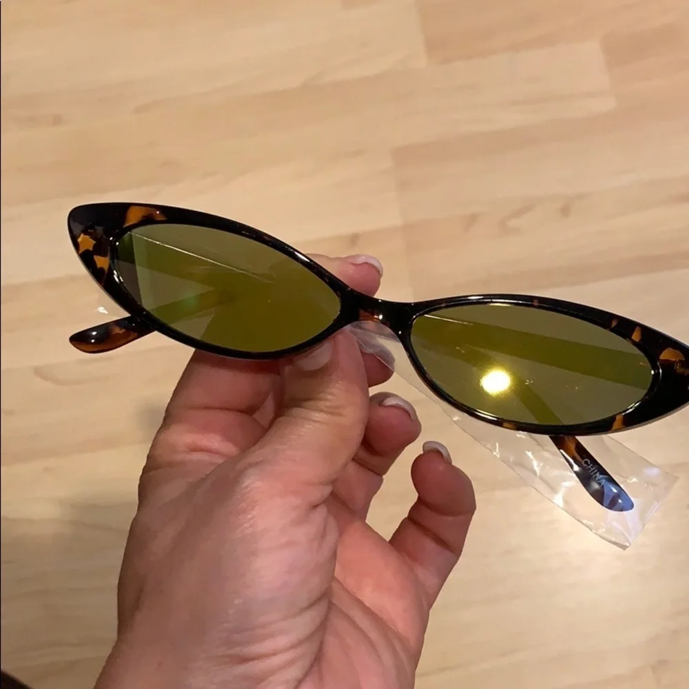Cat Eye Brown narrow Small Sunglasses